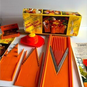 Vintage 70's Mandolin Slicer Miracle Chef De Luxe